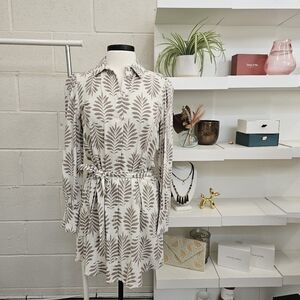 Leaf print tunic